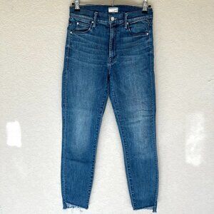 MOTHER Women's The Stunner Zip Ankle Step Fray, Size 27